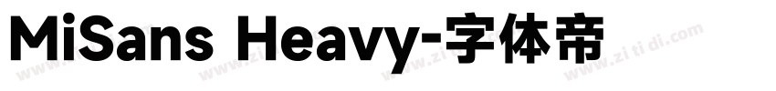 MiSans Heavy字体转换